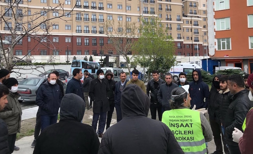 Korona günlerinde eylem: İnşaat işçileri haklarını aldılar