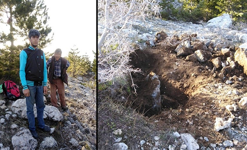 Turizmin göbeğinde kaçak kazı kampı kurmuşlar