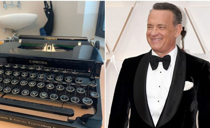 Tom Hanks'ten 8 yaşındaki Corona'ya Corona marka daktillo hediyesi