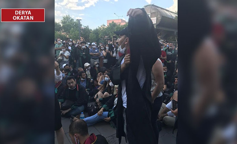 Ankara Adliyesi'nden Meclis'e yürümek isteyen avukatlara müdahale