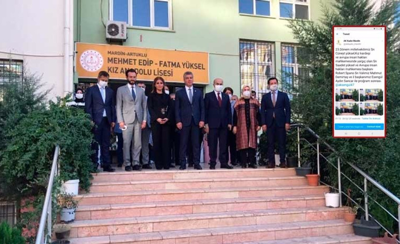 AKP Kadın Kolları fotoğrafı önce paylaştı sonra sildi