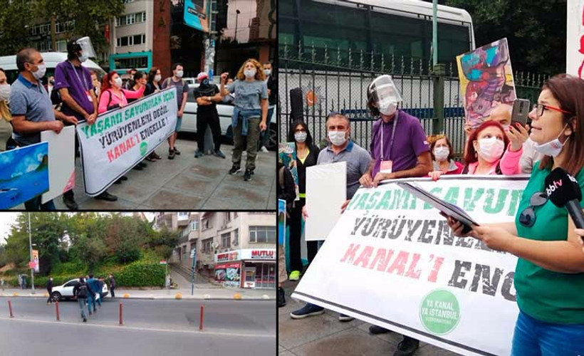 Kanal İstanbul yürüyüşüne izin verilmedi: İçişleri Bakanlığı'ndan İBB araçlarına engel