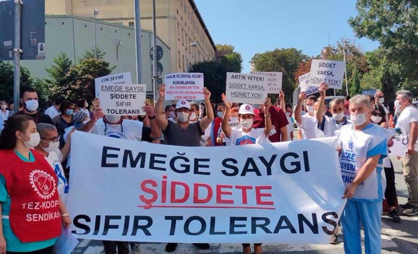 Çapa'da eylem: O yumruk hepimizin gözüne geldi, çalışırken ölmek istemiyoruz