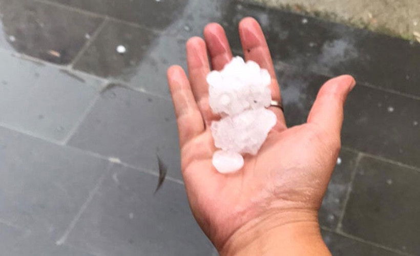 İstanbul'da dolu yağışı