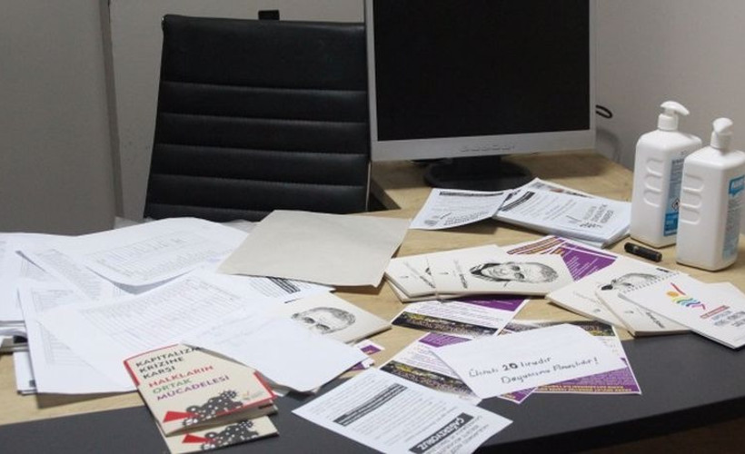 Polis kimse yokken HDK binasını bastı, dijital materyallere el koydu