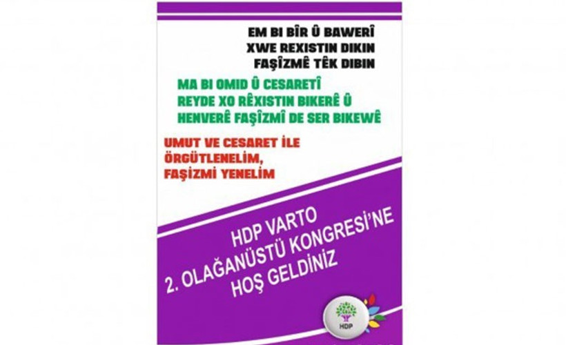 HDP'nin bildiri dağıtması 'uygun görülmedi'