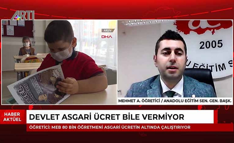 AES Başkanı Öğretici: MEB 80 bin öğretmeni asgari ücretin altında çalıştırıyor