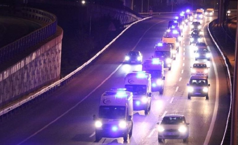 İstanbul'daki ambulans konvoyunun nedeni belli oldu
