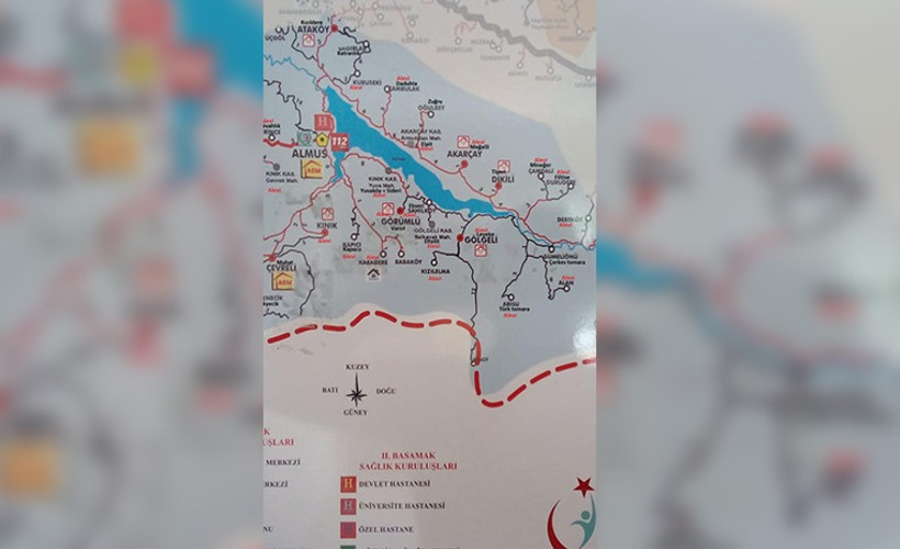 Doktor, Alevi köylerini işaretlediği haritayı hasta yakınıyla paylaştı