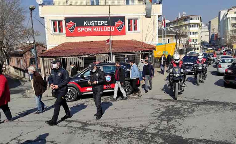 Kuştepe'de denetim: Giriş çıkışlar tutuldu