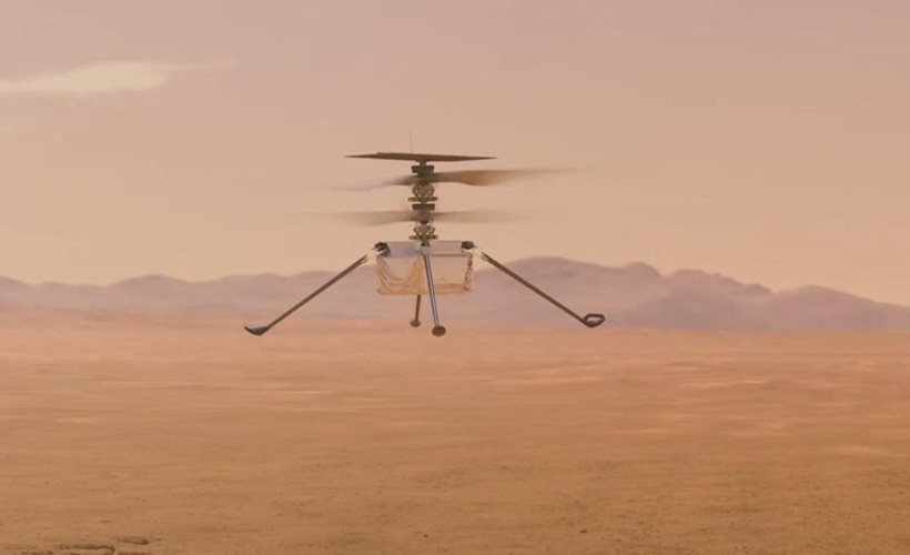 Mars'ta ilk helikopter uçuşu yapıldı