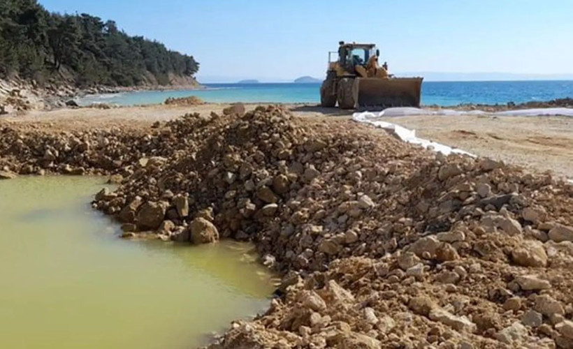 Saros Körfezi'nde çalışmalar yargı sürecini beklemiyor, yurttaşlara tutanak imzalatıldı