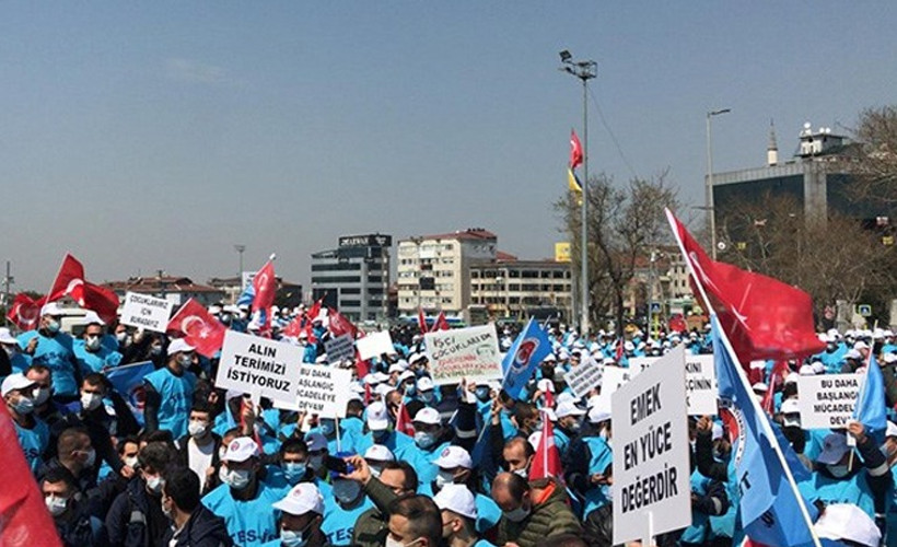 BEDAŞ önünde TİS eylemi