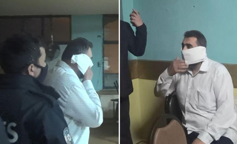 Baskında yakalandı, tuvalet kağıdını maske yaptı