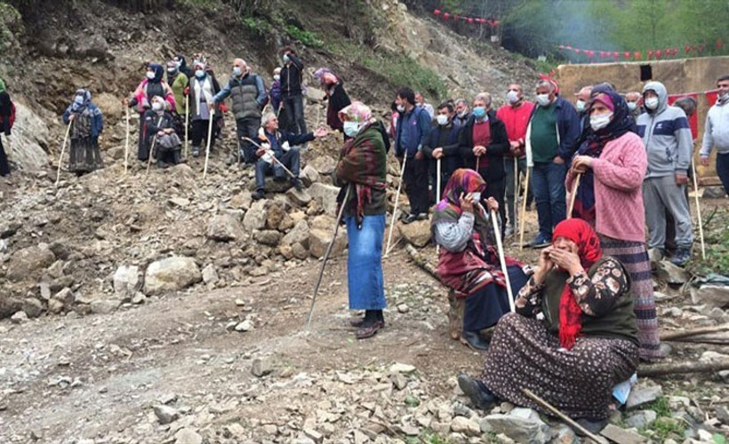 Talan bayram dinlemedi: Bayramlaşıyorduk ki yukarıda iş makinesinin çalıştığı haberini aldık