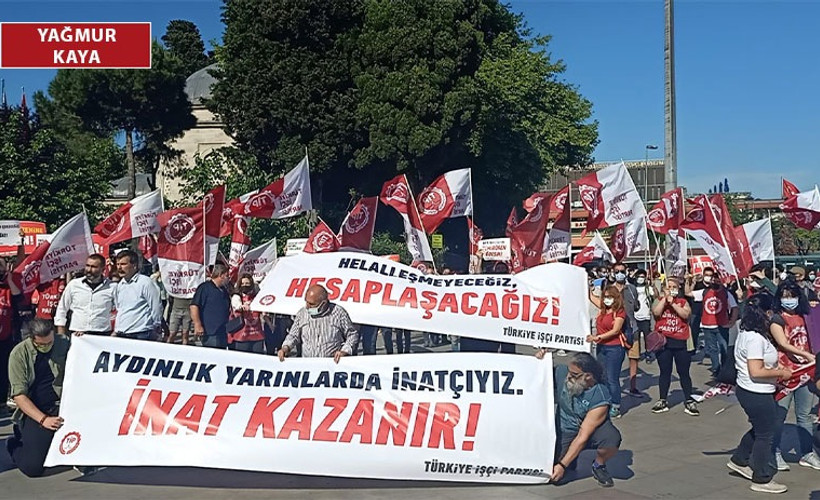 TİP'ten İstanbul'da eylem: Ülke 'Saray Rejimi' adı altında tarihin en karanlık döneminden geçiyor