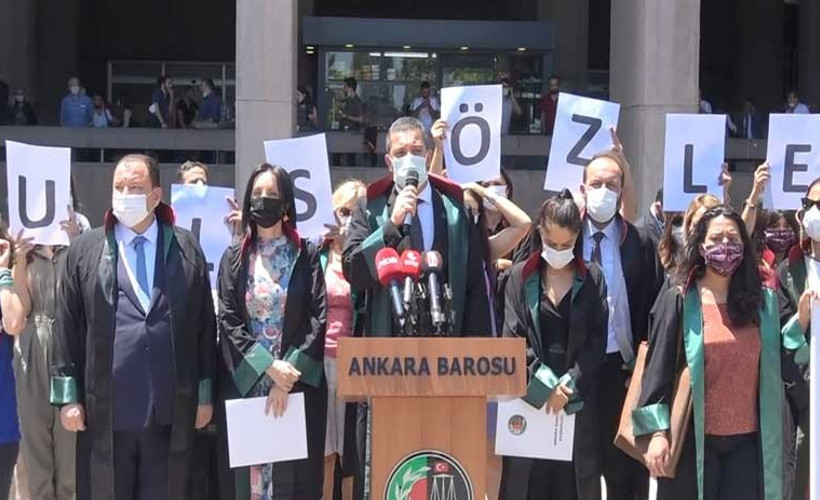 Ankara Barosu avukatlarından İstanbul Sözleşmesi eylemi