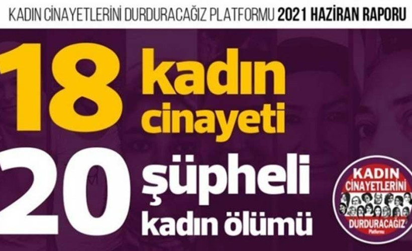 Haziran ayında 18 kadın katledildi