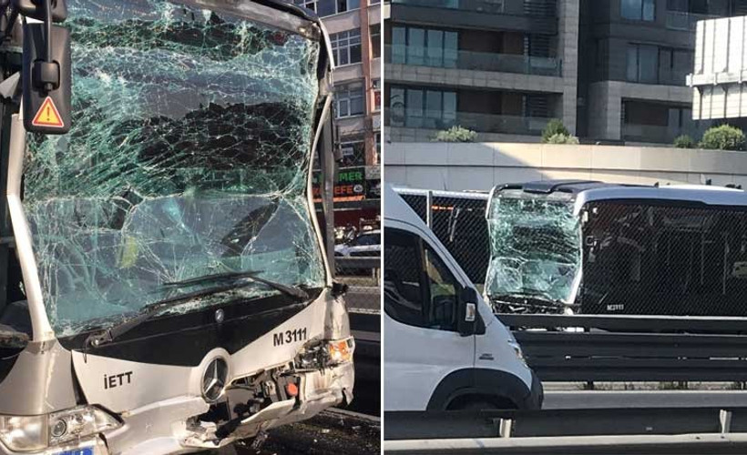 İstanbul'da metrobüs kazası: 25 kişi yaralandı