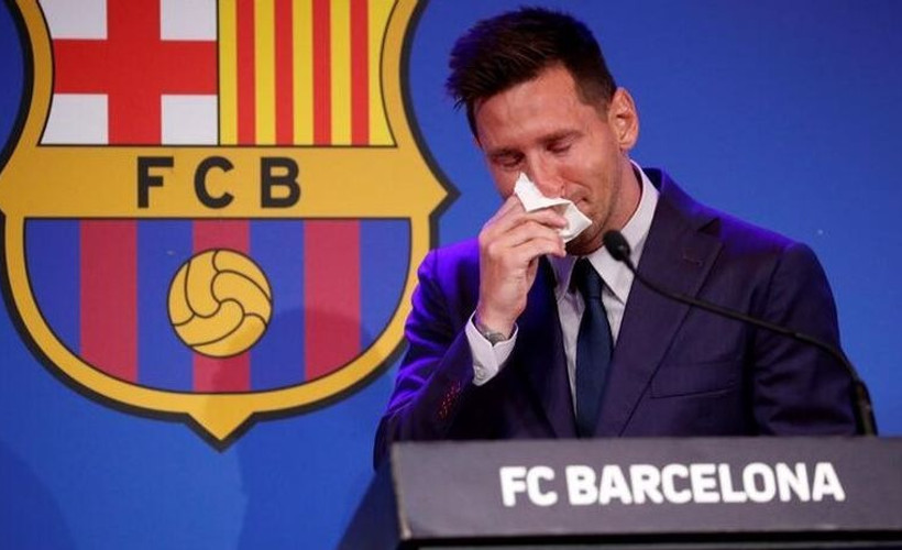 Messi, Barcelona’ya gözyaşları içinde veda etti
