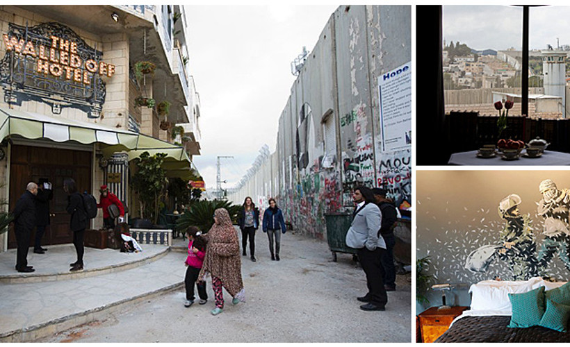 Betlehem'de Banksy grafitileri