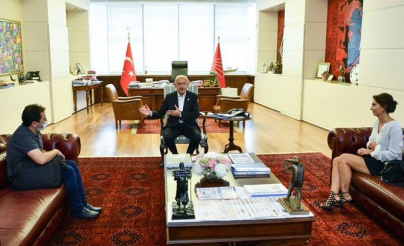 Kılıçdaroğlu, Rabia Naz'ın babası Şaban Vatan'ı makamında kabul etti