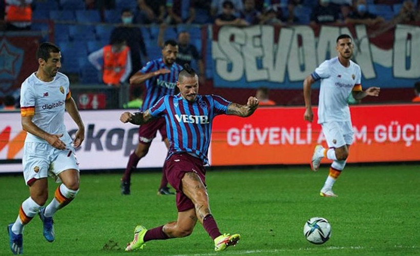 Evindeki ilk maçı kaybeden Trabzonspor Roma karşısında