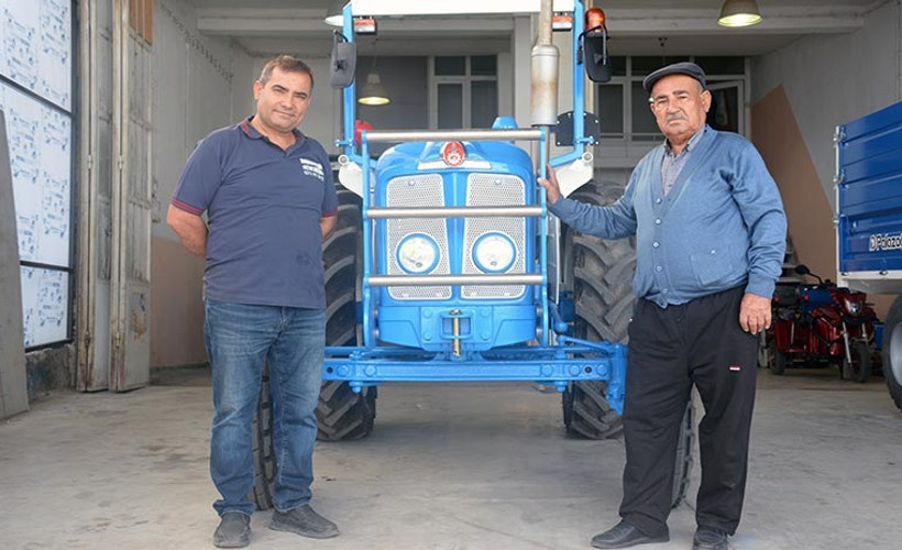 Babasının ihtiyaçtan sattığı traktörü 35 yıl sonra geri aldı