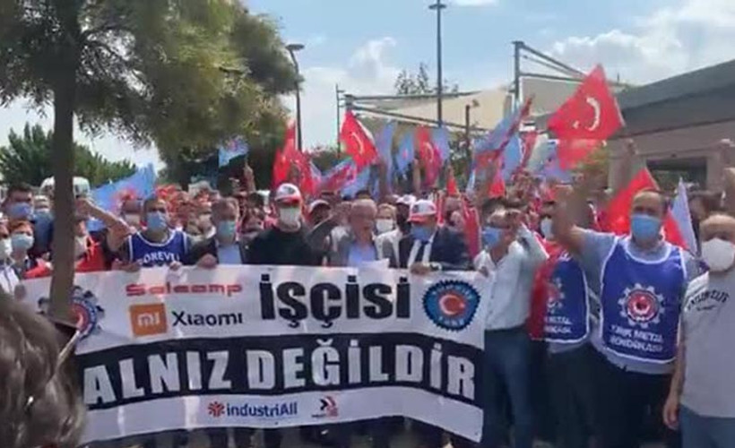 Xiaomi işçileri için İzmir'de eylem yapıldı