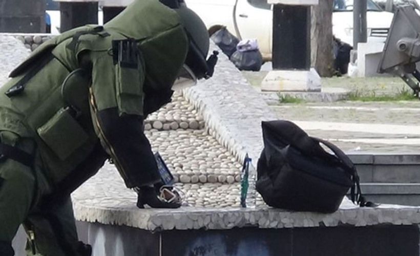 Fünye ile patlatılan şüpheli paketten bomba parçaları çıktı