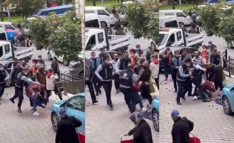 Zabıtalar meyve satan genci yumrukladı