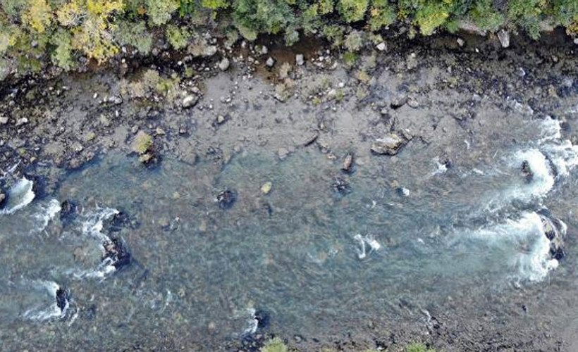 Munzur'da raftinge kuraklık molası