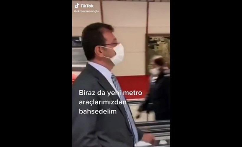 İmamoğlu yeni metroları TikTok videosuyla gösterdi