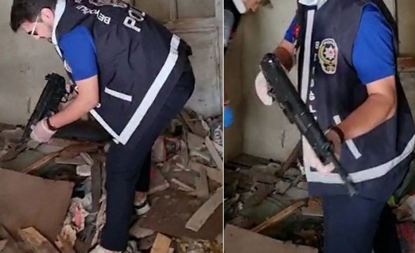 Darbe gecesi kaybolan silahlardan mı? İstanbul'da metruk bir binada gizlenmiş 'MP5' bulundu