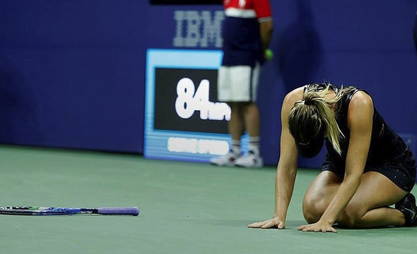 Sharapova'nın gözyaşları