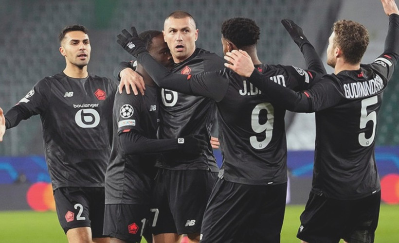 Burak Yılmaz attı, Lille grubunu lider bitirdi