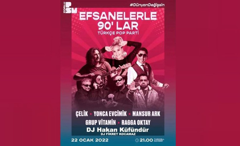 Efsanelerle 90'lar Türkçe Pop parti
