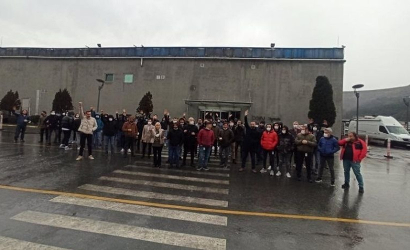 Digitürk çalışanları enflasyonun altında kalan zammı protesto ediyor