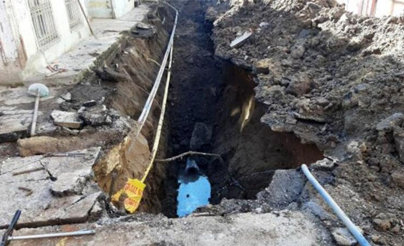 Edirne'de kazılan yolda göçük sonrası gaz sızıntısı