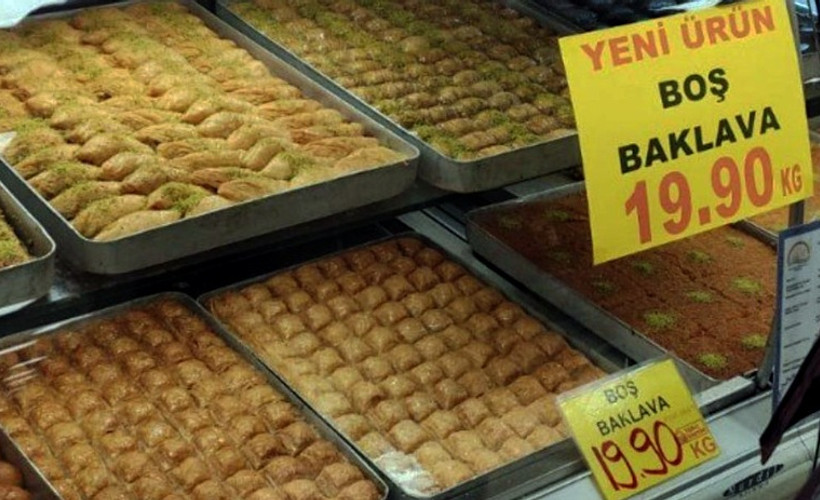 Ekonomiyi anlatan 'yeni' ürün: İçi boş baklava