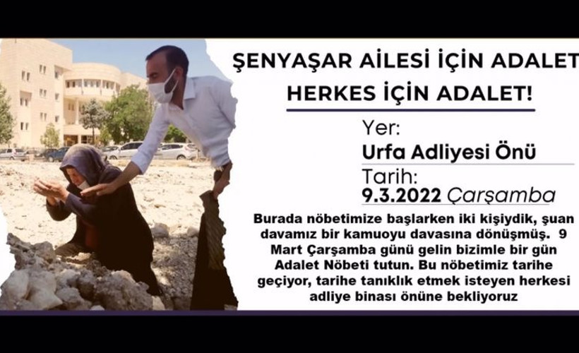 Şenyaşar ailesinden Adalet Nöbeti'nde birinci yıl çağrısı