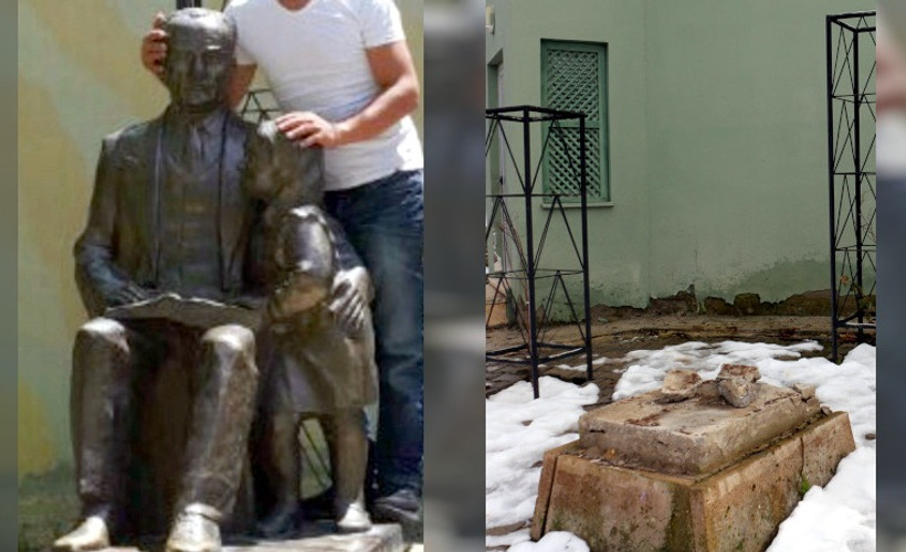 Atatürk'ün heykelini bin liraya satıp, 250'şer lira paylaşmışlar