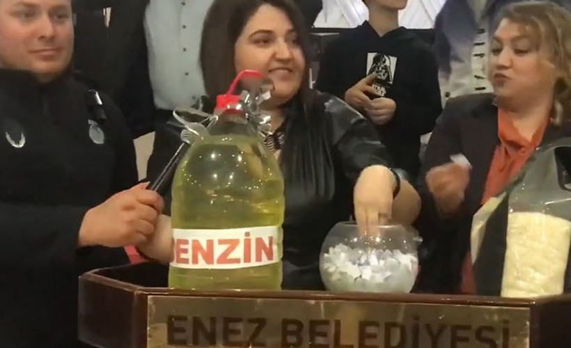 Enez Belediyesi çekiliş yaptı, ödüller: Yağ, un, şeker, tüp, benzin, mazot