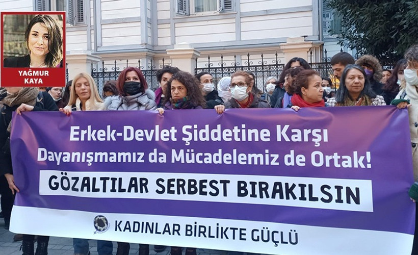 Diyarbakır'daki kadınlara yönelik gözaltılar İstanbul'da protesto edildi