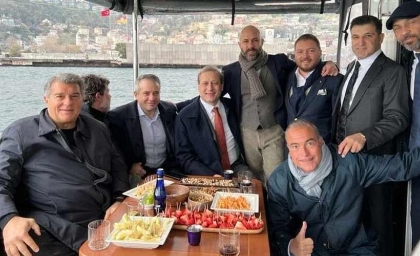 Galatasaray yönetimi, Barcelona Başkanı Laporta’yı Boğaz’da ağırladı