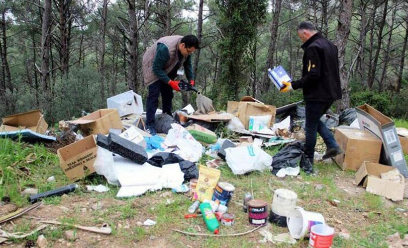Cennet Koyu'na atık bırakan kişi kargo kolisindeki isim ve adresten belirlendi