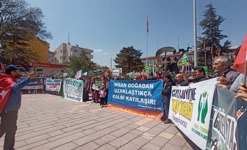Tokat’ta köylülerden maden ocağına karşı eylem: “Köyümüzün yaşanmaz bir hale gelmesine izin vermeyeceğiz”