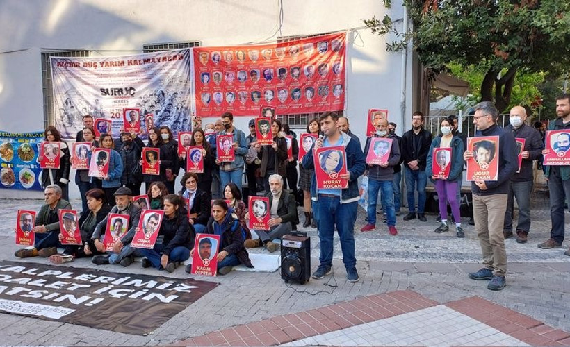 Suruç Katliamı’nda yaşamını yitirenler 81. ayında anıldı: 'Kalplerimiz adalet için atsın'