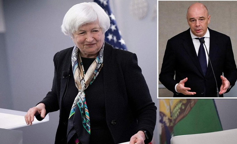 Rusya Maliye Bakanı konuşurken, ABD Hazine Bakanı Yellen toplantıyı terk etti