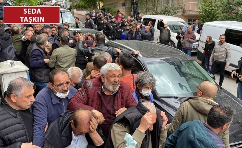 HDP Genel Merkezi önünde 'siyah çelenk' gerginliği: Polisten milletvekiline 'Çivilerim seni' tehdidi